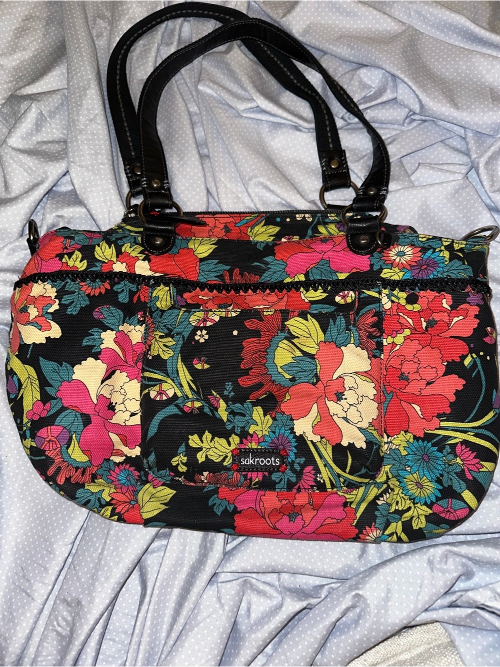 Sakroots floral colorful bag